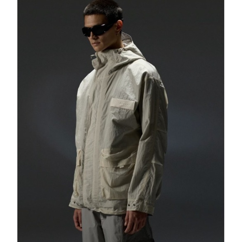 Oakley Reserve Momento Jacket Mist Grey‎ Reversible Hooded Shell Mens L NEW